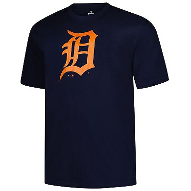 Men's Profile Navy Detroit Tigers Big & Tall Primary Logo T-Shirt