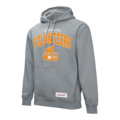 Men's Mitchell & Ness Heather Gray Tennessee Volunteers Classic Arch Pullover Hoodie