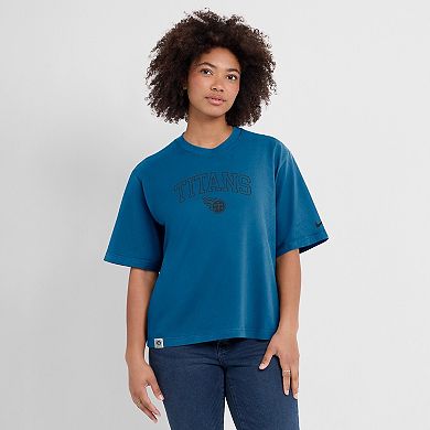 Women's Nike Blue Tennessee Titans Glory Arch Boxy T-Shirt