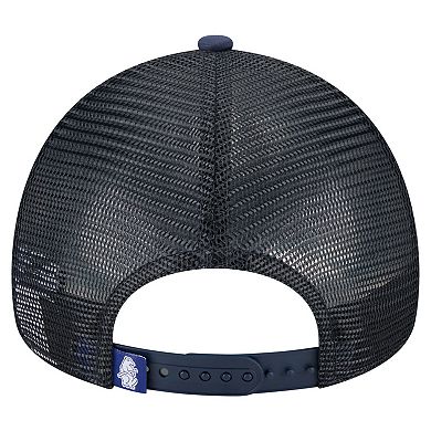 Men's New Era White/Navy Chicago Cubs Trucker A-Frame 9FORTY Adjustable Hat