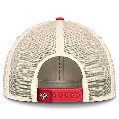 Men's Top of the World Red/Black Wisconsin Badgers Off-Road Trucker Adjustable Hat