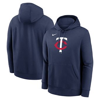 Men's Nike Navy Minnesota Twins Logo Club Fleece Pullover Hoodie