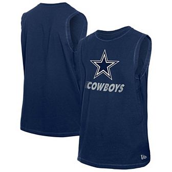 Men's New Era Navy Dallas Cowboys Leisure Collection Muscle Tank Top