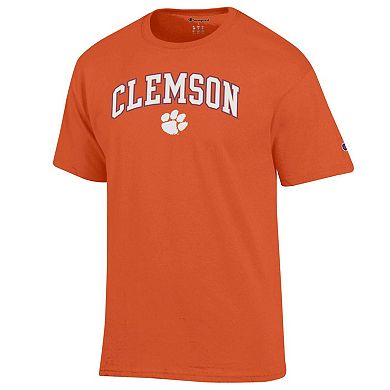 Men's Champion Orange Clemson Tigers Arch Over Logo T-Shirt