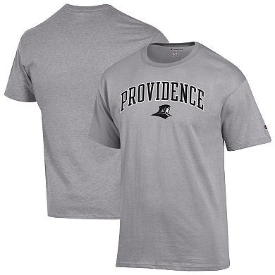 Men's Champion Heather Gray Providence Friars Arch Over Logo T-Shirt