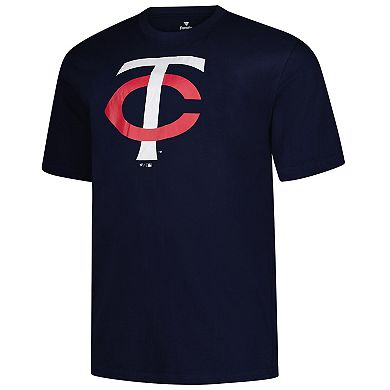 Men's Profile Navy Minnesota Twins Big & Tall Primary Logo T-Shirt