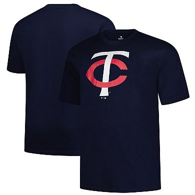 Men's Profile Navy Minnesota Twins Big & Tall Primary Logo T-Shirt