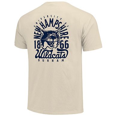 Men's Cream New Hampshire Wildcats Comfort Colors Mascot Overlay T-Shirt