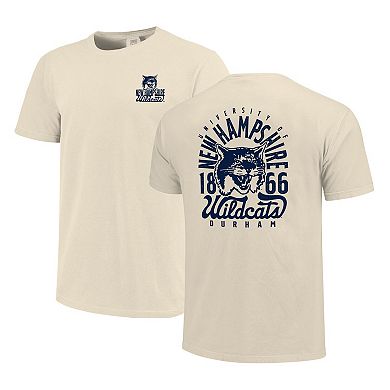 Men's Cream New Hampshire Wildcats Comfort Colors Mascot Overlay T-Shirt