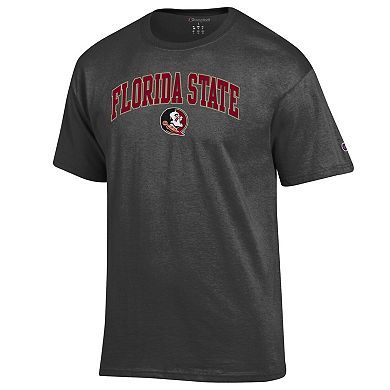 Men's Champion Charcoal Florida State Seminoles Arched Logo T-Shirt