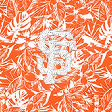 Men's Antigua Orange San Francisco Giants Resort Button-Up Shirt