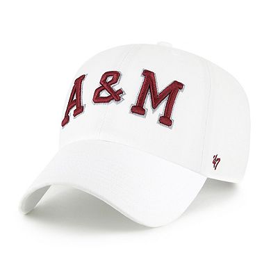 Men's '47 White Texas A&M Aggies Clean Up Adjustable Hat