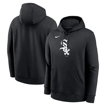 Men's Nike Black Chicago White Sox Logo Club Fleece Pullover Hoodie