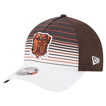 Men's New Era White/Brown Cleveland Browns Adventure Gradient 9FORTY M-Crown A-Frame Adjustable Hat