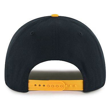 Men's '47 Black/Gold Boston Bruins Dropshadow Rope Hitch Adjustable Hat