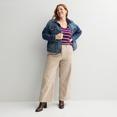 Plus Size Sonoma Goods For Life® Cozy Tunic Tee