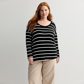 Plus Size Sonoma Goods For Life® Cozy Tunic Tee