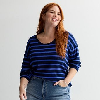 Plus Size Sonoma Goods For Life® Cozy Tunic Tee