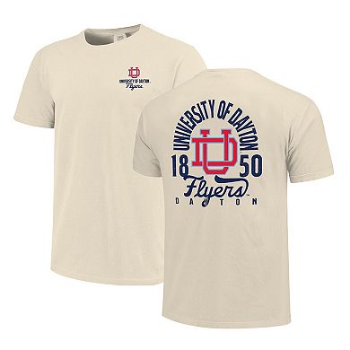 Men's Cream Dayton Flyers Comfort Colors Mascot Overlay T-Shirt