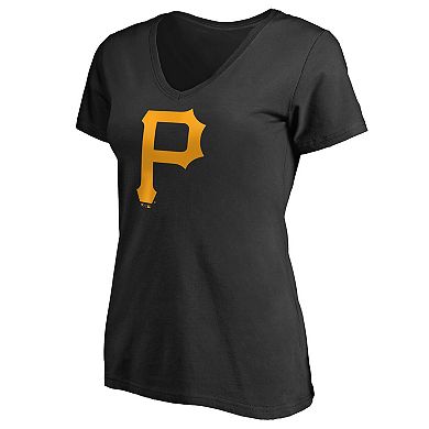 Women's Fanatics Black/Heather Gray Pittsburgh Pirates Short & Long Sleeve T-Shirt Combo Pack
