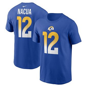 Men's Nike Puka Nacua Royal Los Angeles Rams Player Name & Number T-Shirt