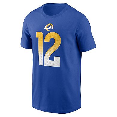 Men's Nike Puka Nacua Royal Los Angeles Rams Player Name & Number T-Shirt