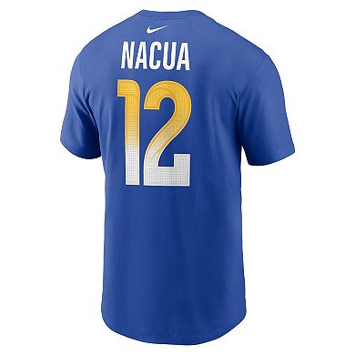 Men's Nike Puka Nacua Royal Los Angeles Rams Player Name & Number T-Shirt
