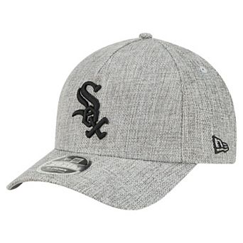 Men's New Era Gray Chicago White Sox Cotton Weave M-Crown A-Frame 9FORTY Adjustable Hat