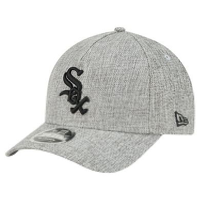 Men's New Era Gray Chicago White Sox Cotton Weave M-Crown A-Frame 9FORTY Adjustable Hat