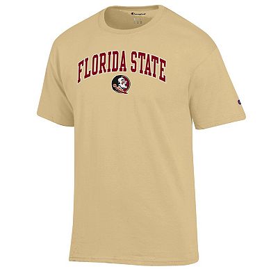 Men's Champion Vegas Gold Florida State Seminoles Arched Logo T-Shirt