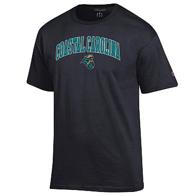 Men's Champion Black Coastal Carolina Chanticleers Arched Logo T-Shirt