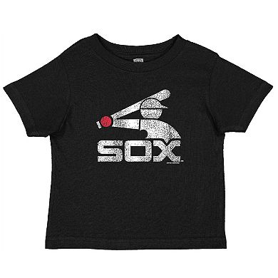 Toddler Soft as a Grape Black/Heather Gray Chicago White Sox Cooperstown Collection Two-Pack T-Shirt Set
