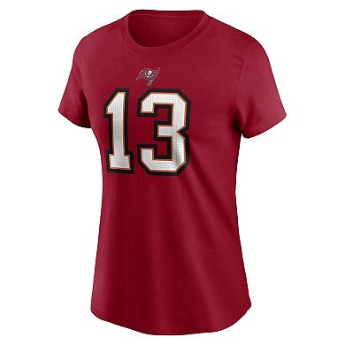 Women's Nike Mike Evans Red Tampa Bay Buccaneers Player Name & Number T-Shirt