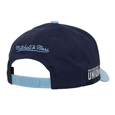 Men's Mitchell & Ness Cream Philadelphia Union Brushed Off Pro Crown Snapback Hat