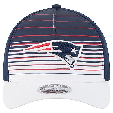 Men's New Era White/Navy New England Patriots Adventure Gradient 9FORTY M-Crown A-Frame Adjustable Hat