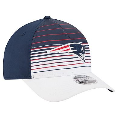 Men's New Era White/Navy New England Patriots Adventure Gradient 9FORTY M-Crown A-Frame Adjustable Hat