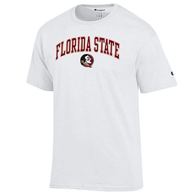 Men's Champion White Florida State Seminoles Arched Logo T-Shirt