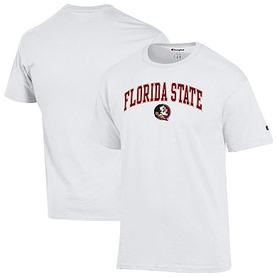 Men's Champion White Florida State Seminoles Arched Logo T-Shirt