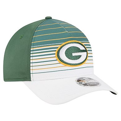 Men's New Era White/Green Green Bay Packers Adventure Gradient 9FORTY M-Crown A-Frame Adjustable Hat