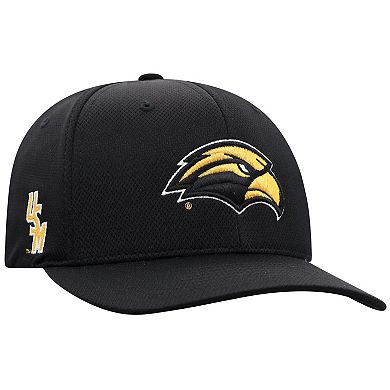 Men's Top of the World Black Southern Miss Golden Eagles Reflex Flex Hat