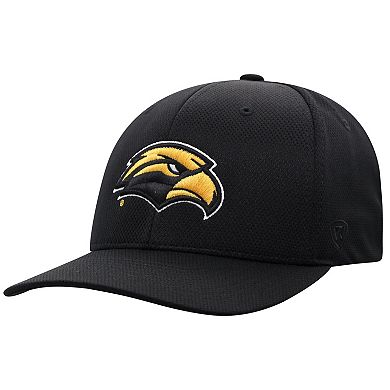 Men's Top of the World Black Southern Miss Golden Eagles Reflex Flex Hat