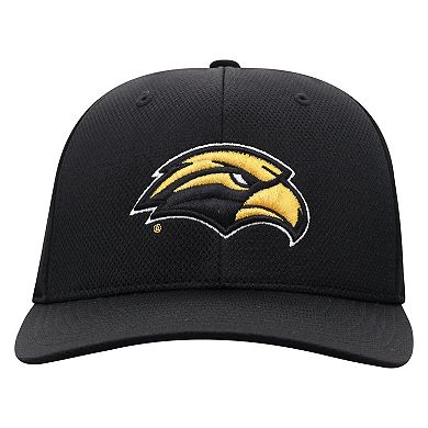 Men's Top of the World Black Southern Miss Golden Eagles Reflex Flex Hat
