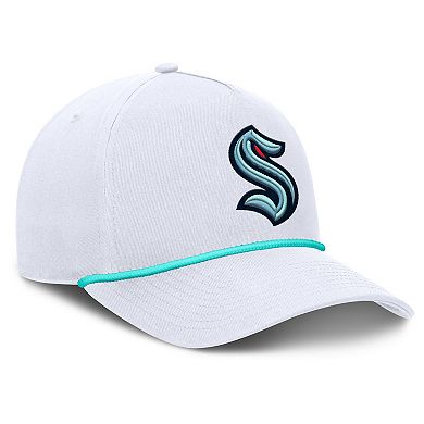 Men's Fanatics White Seattle Kraken Rope A-Frame Adjustable Hat