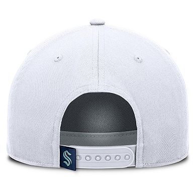 Men's Fanatics White Seattle Kraken Rope A-Frame Adjustable Hat