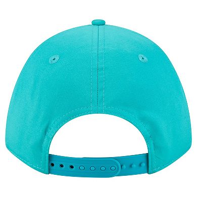 Men's New Era White/Aqua Miami Dolphins Adventure Gradient 9FORTY M-Crown A-Frame Adjustable Hat