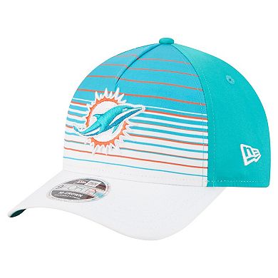 Men's New Era White/Aqua Miami Dolphins Adventure Gradient 9FORTY M-Crown A-Frame Adjustable Hat