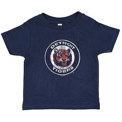 Toddler Soft as a Grape Navy/Heather Gray Detroit Tigers Cooperstown Collection Two-Pack T-Shirt Set