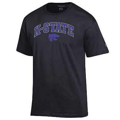 Men's Champion Black Kansas State Wildcats Arch Over Logo T-Shirt
