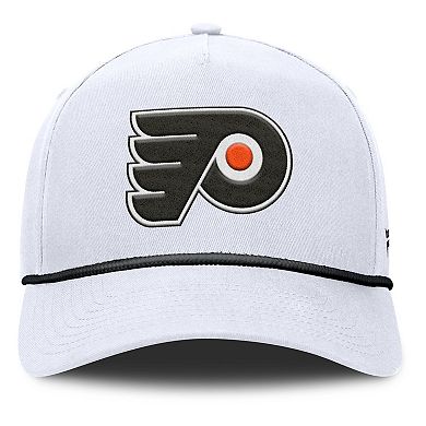 Men's Fanatics White Philadelphia Flyers Rope A-Frame Adjustable Hat