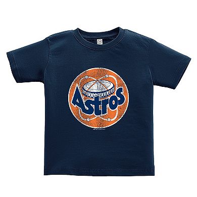 Toddler Soft as a Grape Navy/Gray Houston Astros Cooperstown Collection Two-Pack T-Shirt Set
